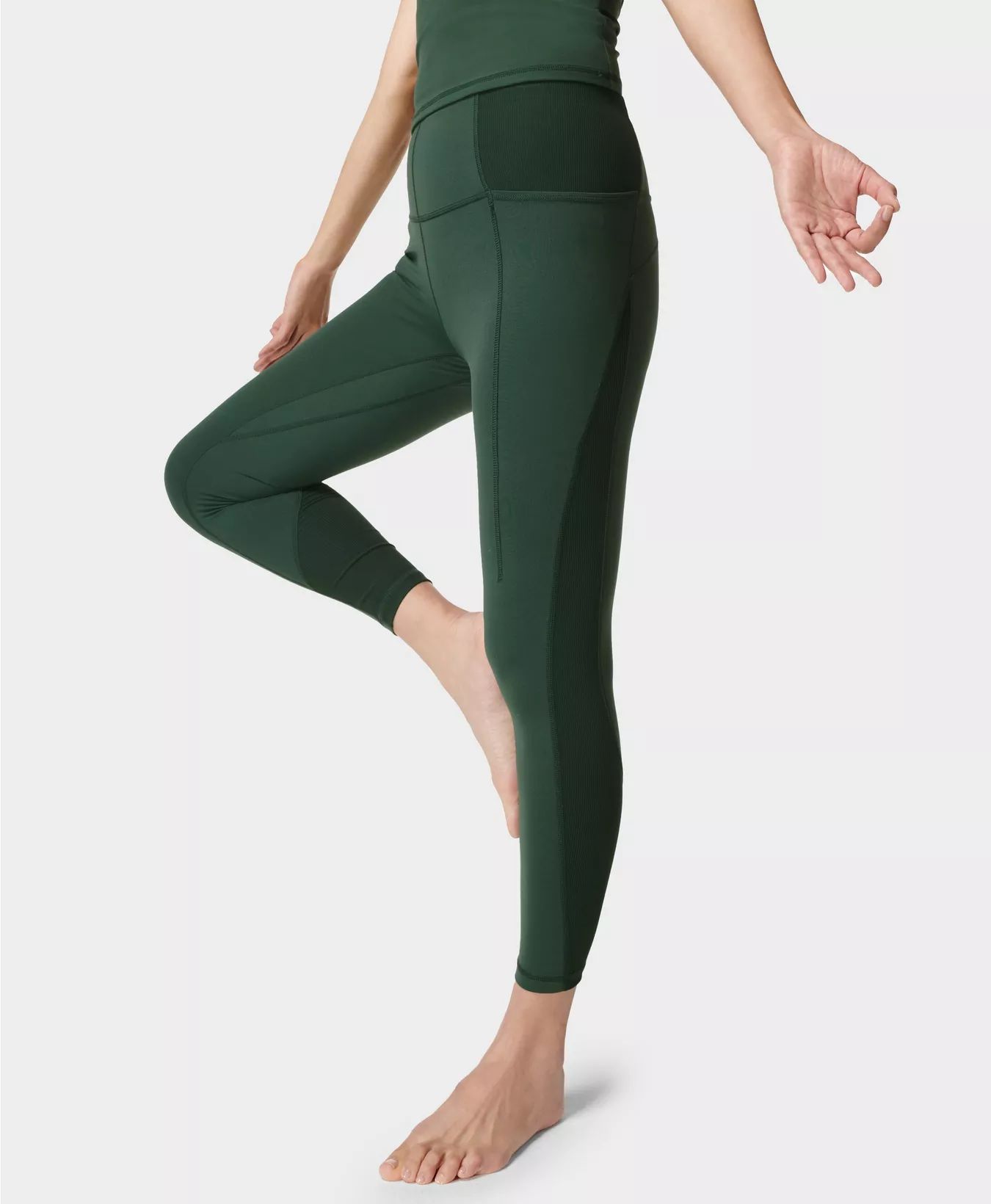 Super Soft Ribbed 7/8 Yoga Leggings | Sweaty Betty UK