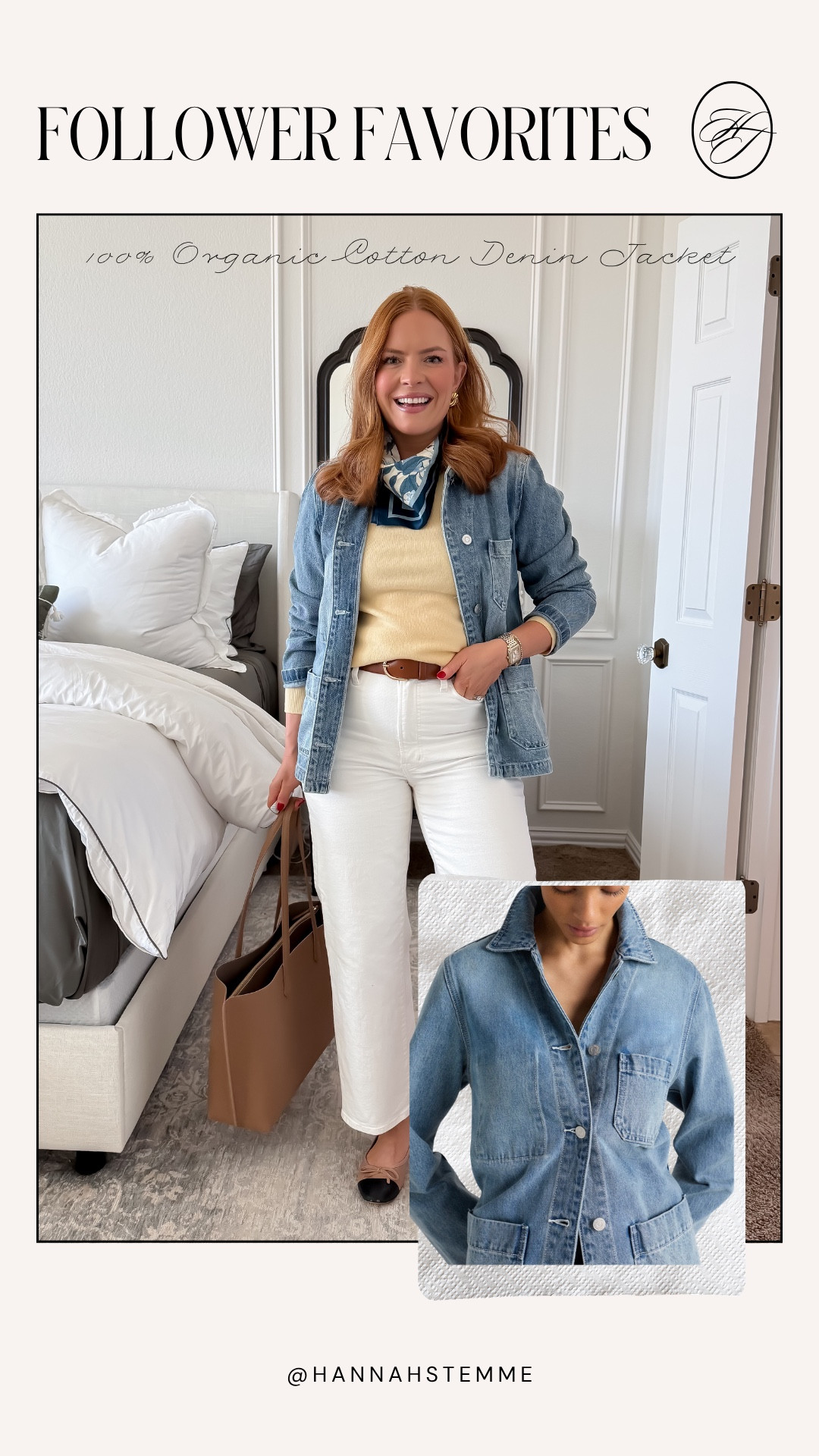 This denim jacket is one of those pieces you’ll reach for constantly 👏🏼 the perfect layer for spring dresses or casual mom outfits. Lightweight, structured, and an easy way to pull a look together.

#LTKStyle #LTKWorkwear #LTKSpring #MomOutfits #MomStyle #WorkingMomStyle #BusinessCasual #WorkOutfits #SpringDresses #CapsuleWardrobe 

#LTKmomlife #LTKWorkwear #LTKootd