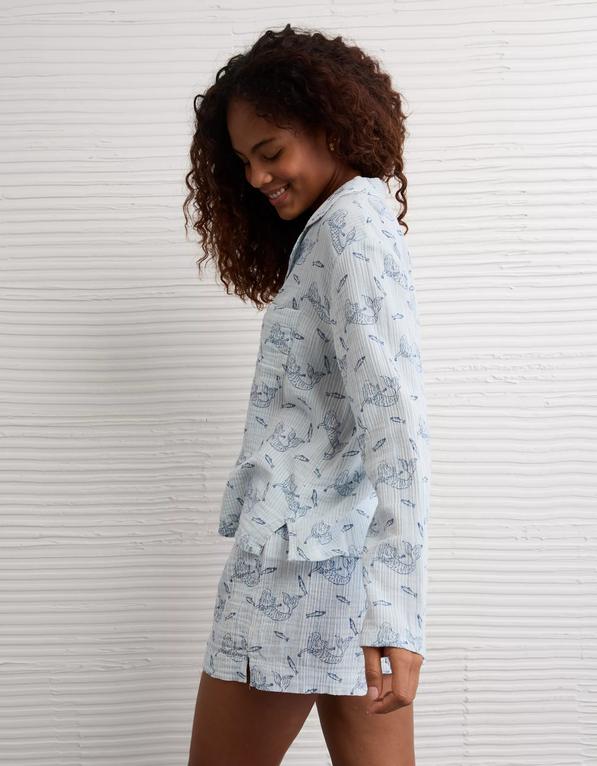 AE Cotton Gauze PJ Set | American Eagle Outfitters (US & CA)
