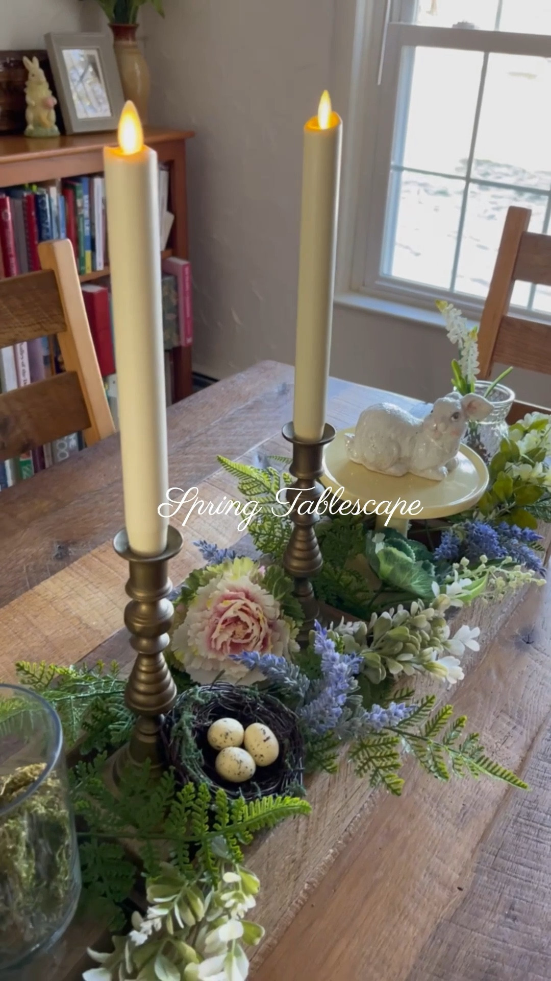 Spring tablescape, Easter decor, decorative bunnies, decorative cabbage, @Michaels faux spring flowers, Easter centerpiece 

#LTKSaleAlert #LTKHome #LTKSeasonal