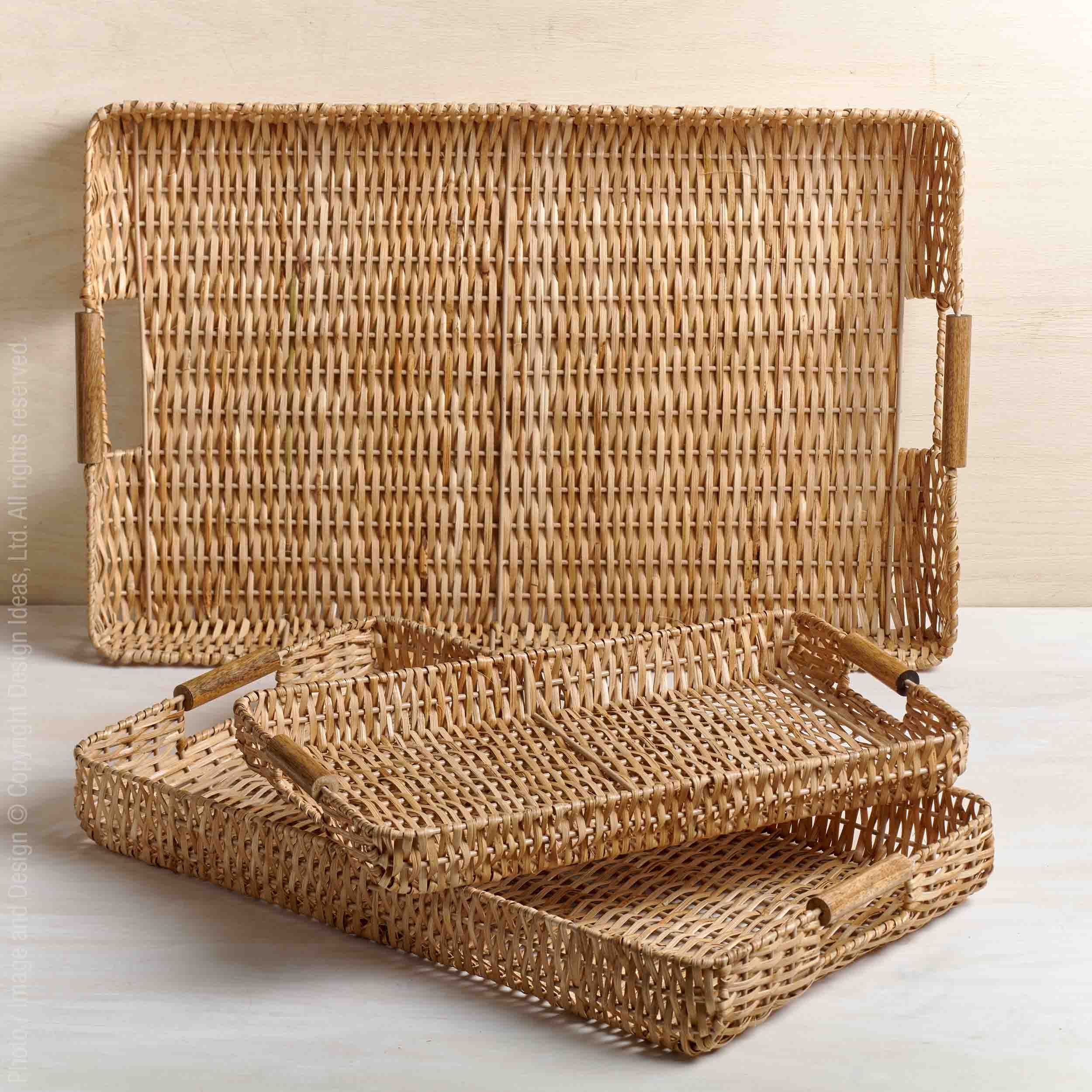 Rimabi™ Woven Bamboo Serving Trays | Texxture Home