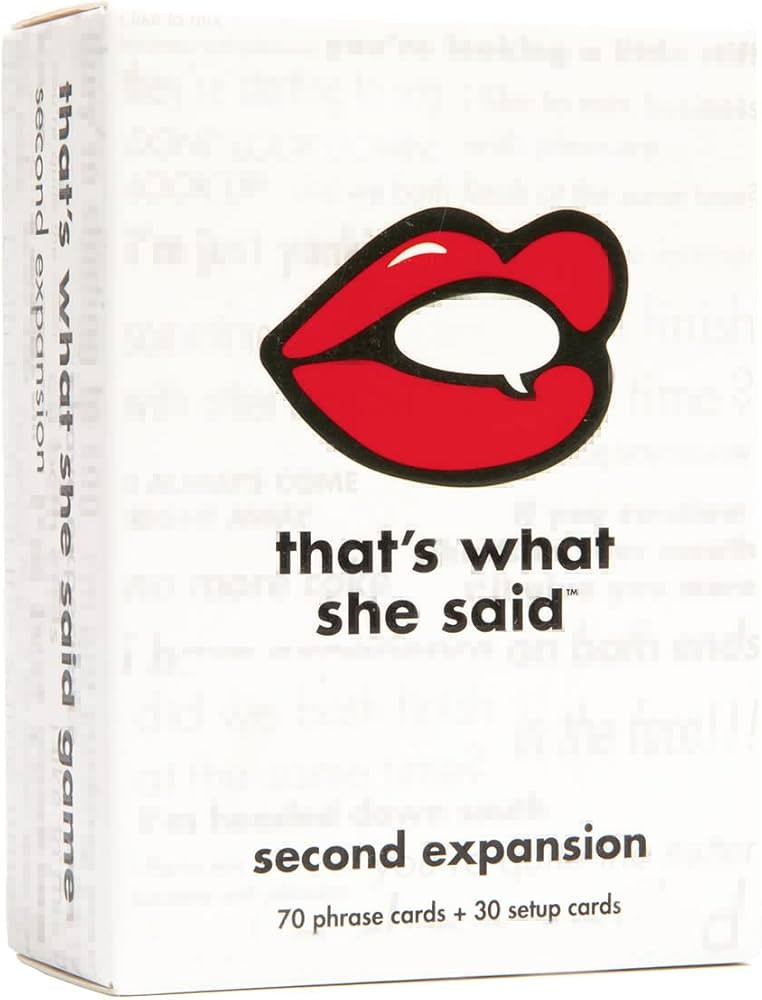 That's What She Said Game - Second Expansion Adults Only | Amazon (US)
