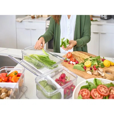 iDesign Crisp Pantry and Refrigerator Organizer Bin, Combo Pack, Clear Bins | Wayfair North America