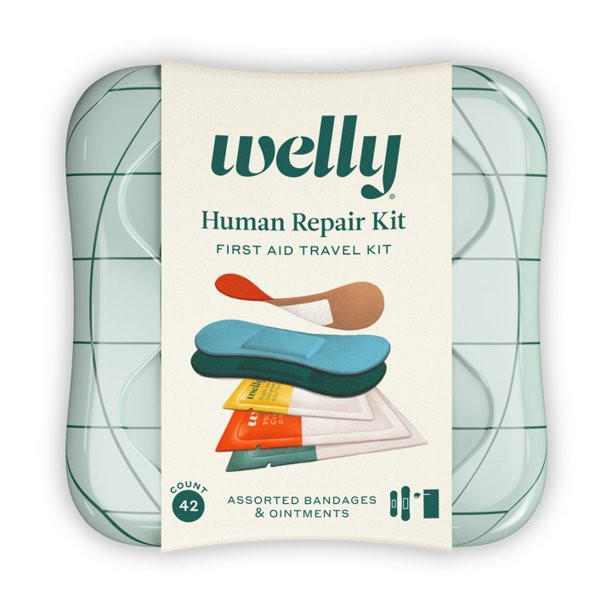 Welly Human Repair Kit, Travel First Aid Kit with Bandages & Ointments, 42 Ct | Walmart (US)