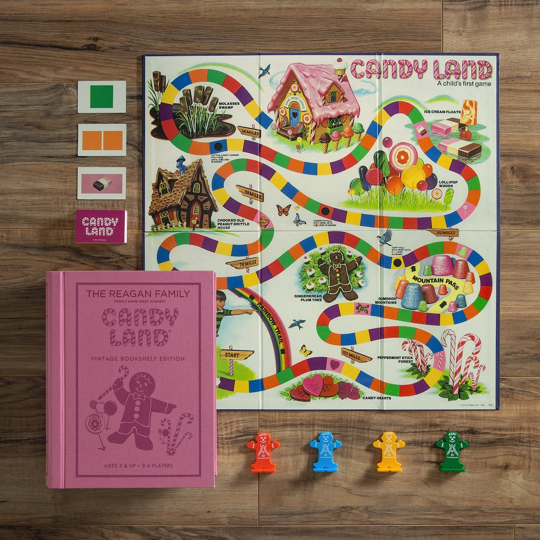 Candyland® Personalized Vintage Bookshelf Edition Board Game, Personalized Games, Personalized G... | Etsy (US)