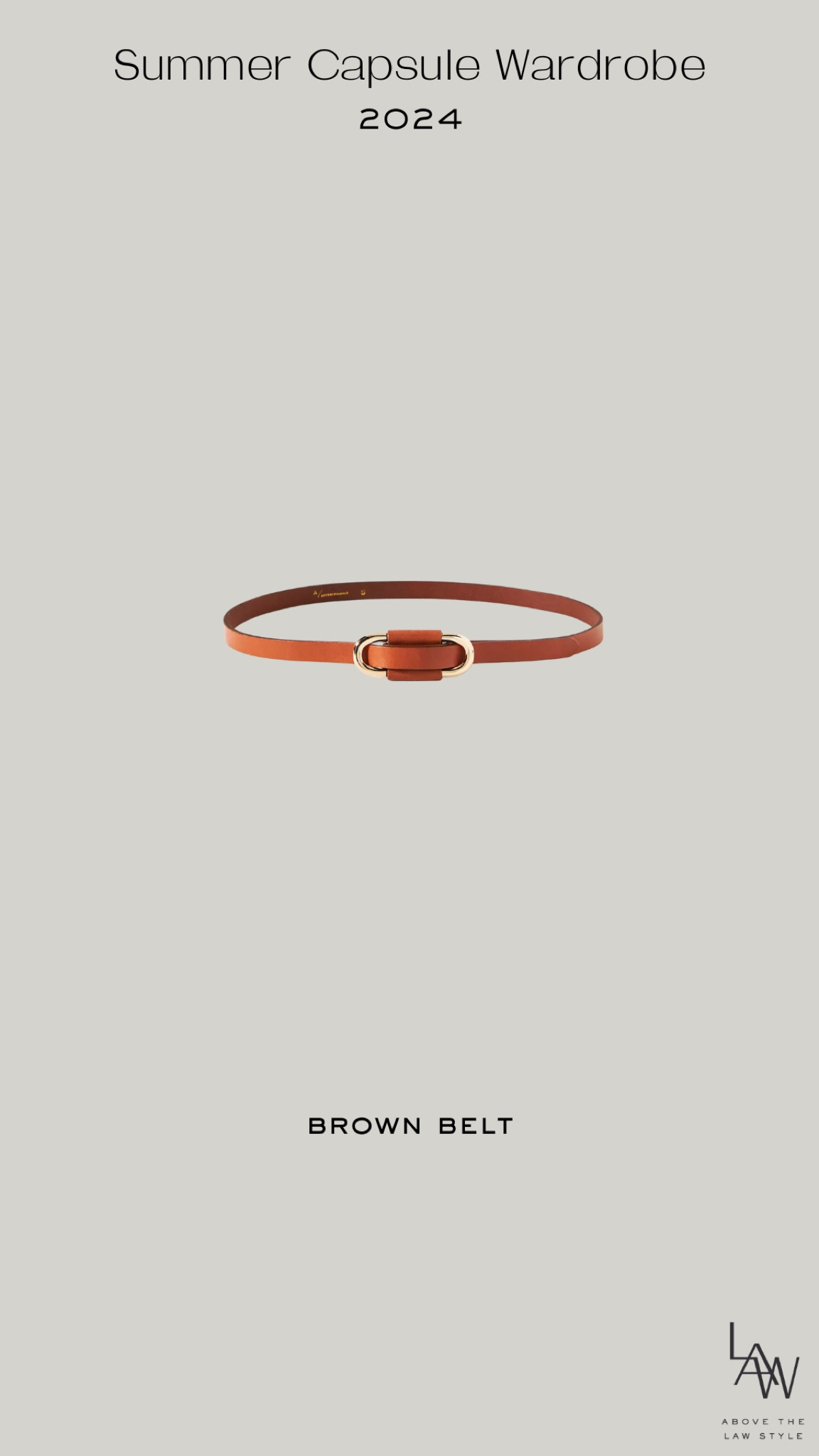 Summer Capsule: Brown Belt

#LTKfindsunder50 #LTKstyletip #LTKfindsunder100