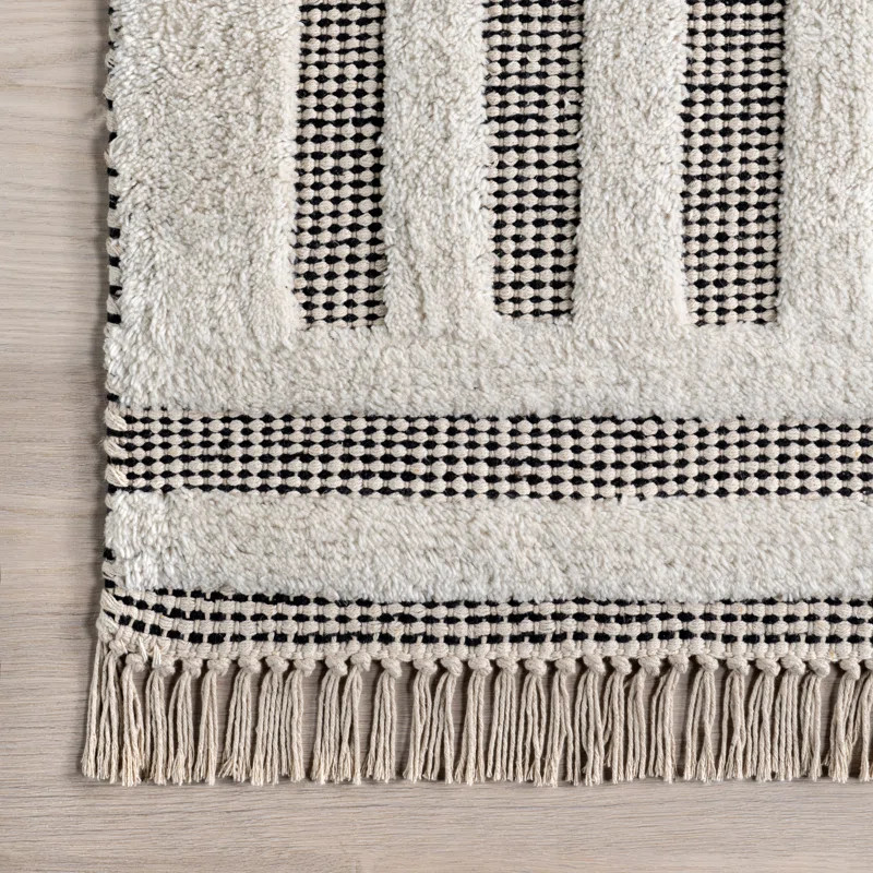 Emily Henderson x Rugs USA Merrick Tasseled Cotton and Wool Area Rug | Wayfair North America