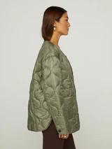 Quilted Jacket - Silvery-Green | Carbon38