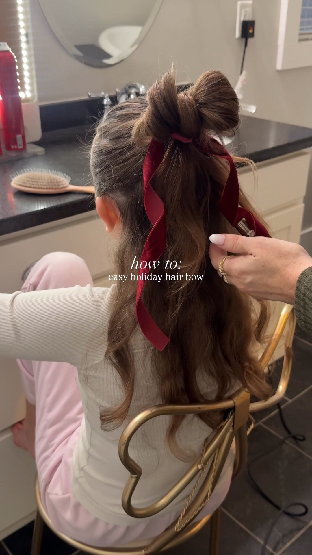 Easy holiday hairstyle! 

#LTKgrwm #LTKKids #LTKSeasonal