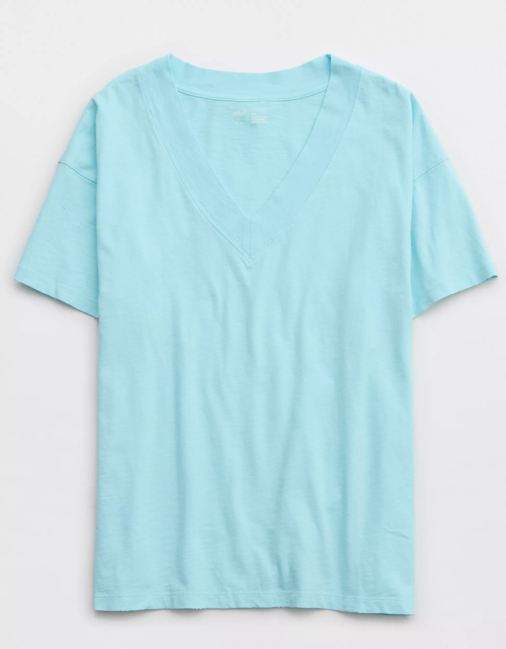 Aerie Extreme V-Neck Oversized Boyfriend T-Shirt | Aerie