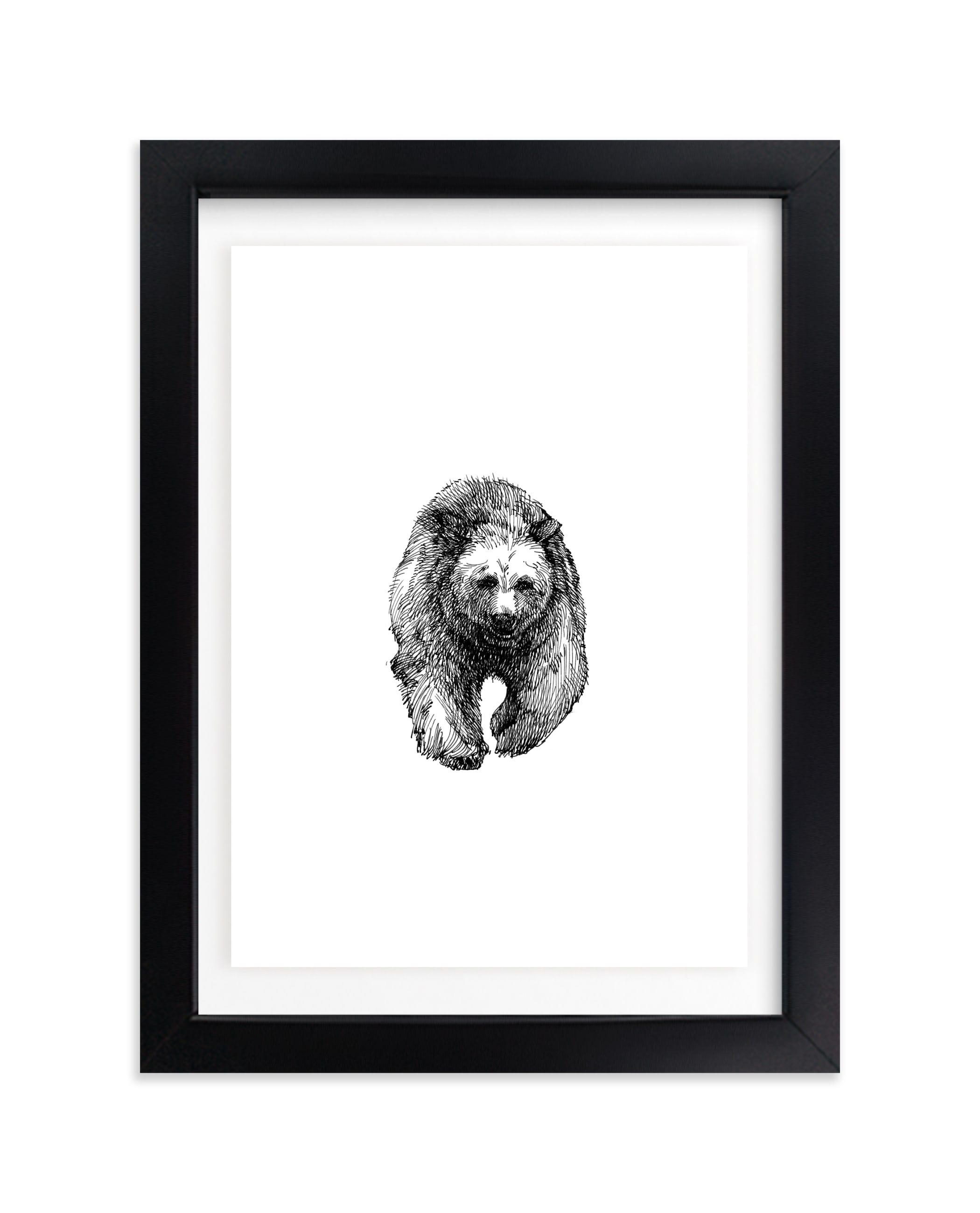 "the Bear" - Drawing Art Print by IMG_101. | Minted