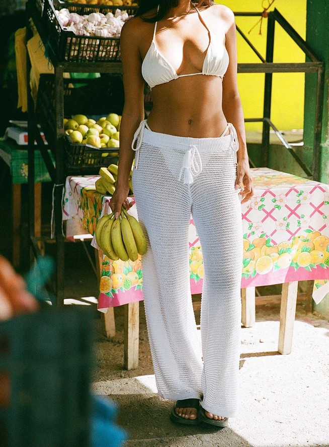 Damarie Crochet Pants White | Princess Polly US