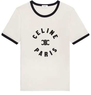 Celine Triomphe t-shirt in cotton jersey - CELINE | 24S US