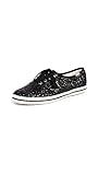 Keds womens Champion Kate Spade Glitter Sneaker, Black, 7.5 US | Amazon (US)