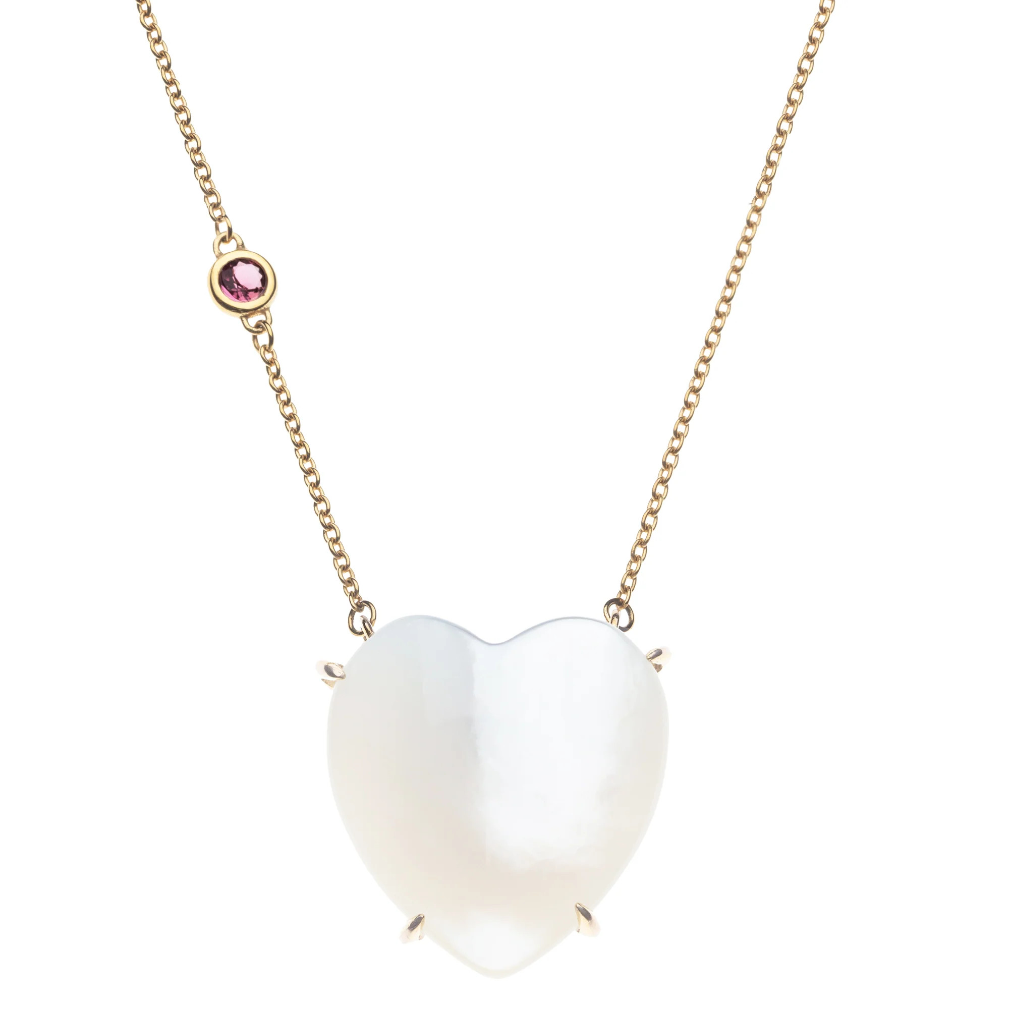 LOVE Shell Carved Heart Necklace with Gold Setting SALE | Jane Win