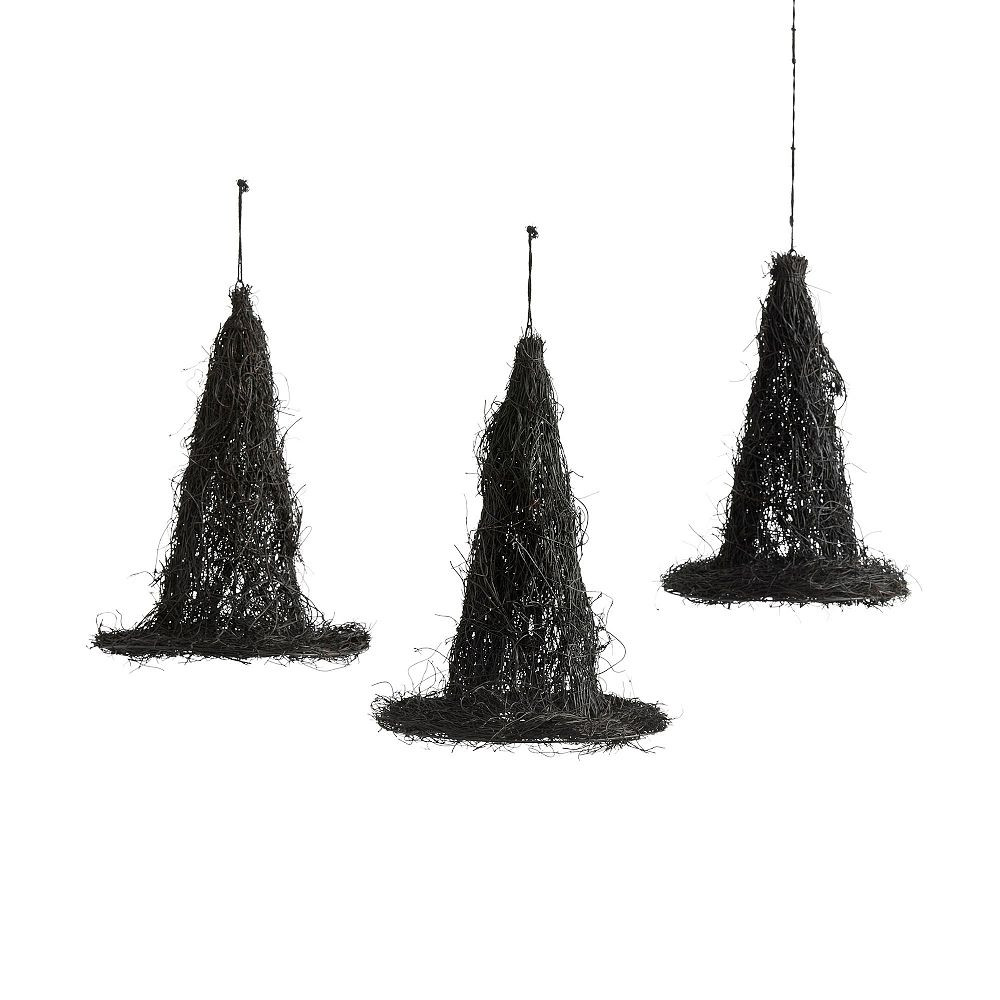 Black Vine Floating Witch Hats - Set of 3 | Pottery Barn Teen