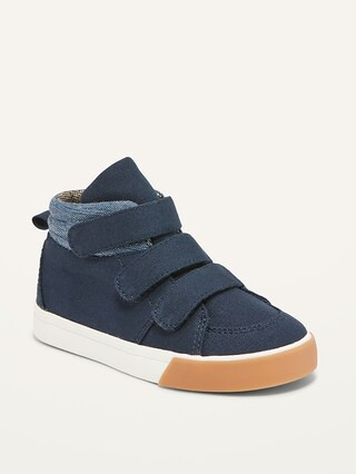 Unisex Triple-Strap High-Top Canvas Sneakers for Toddler | Old Navy (US)