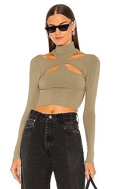h:ours Alyson Cut Out Top in Green from Revolve.com | Revolve Clothing (Global)