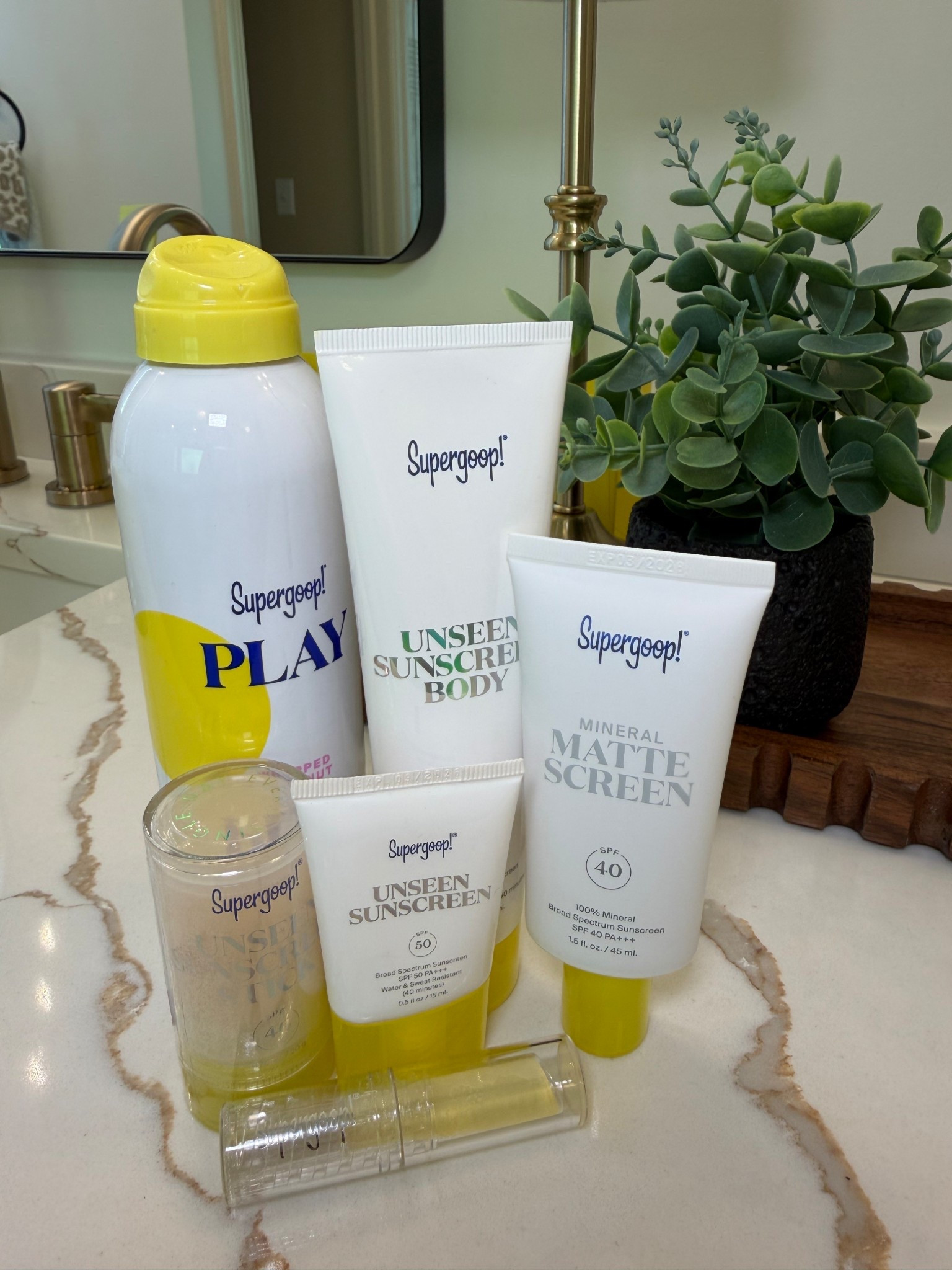 ☀️SUMMER is around the corner it’s time to stock up and take care of that skin!! My favorites are tinted Glow Screen daily under makeup or as a standalone and the active sunscreen PLAY for the entire family! ☀️💦☀️ @Supergoop! #ad 
Even small sizes for easy travel or to throw in purse or beach bag  
Add SPF into your beauty routine 🧴☀️🤍 & love the skin your in! 

#LTKTravel #LTKActive #LTKKids