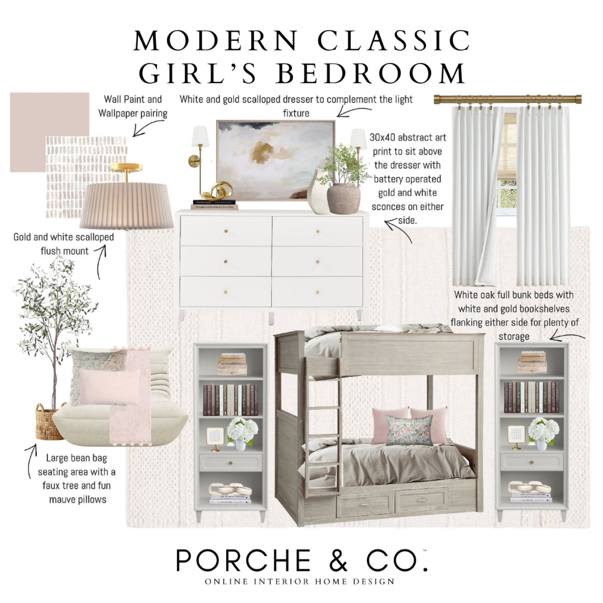 Girls bedroom mood board, girls bedroom inspo, girls bunk bed, blush girls bedroom, little girls bedroom, teen girls bedroom 

#LTKHome #LTKStyleTip #LTKKids