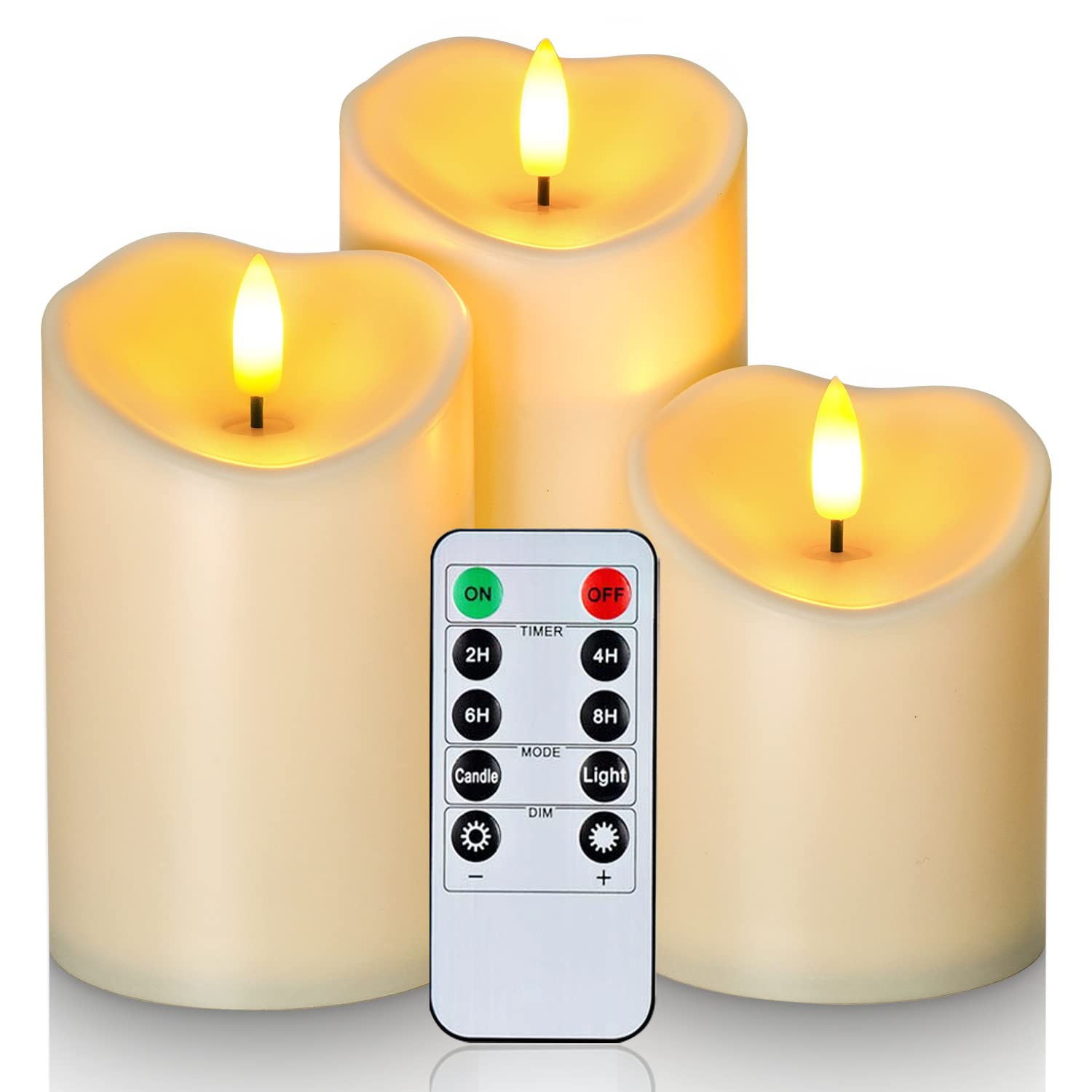 Homemory Flameless Candles, Battery Candles, LED Candles, Battery Operated Candles with Remote Ti... | Amazon (US)