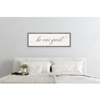 Be Our Guest Sign, Sign For Bedroom, Room Wall Decor, Farmhouse Wood Signs, Signs | Etsy (US)