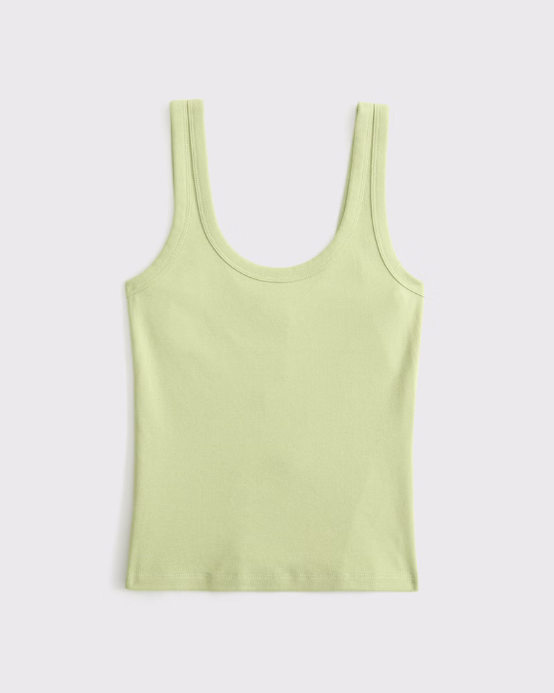 Vintage Rib Tuckable Scoopneck Tank | Abercrombie & Fitch (US)
