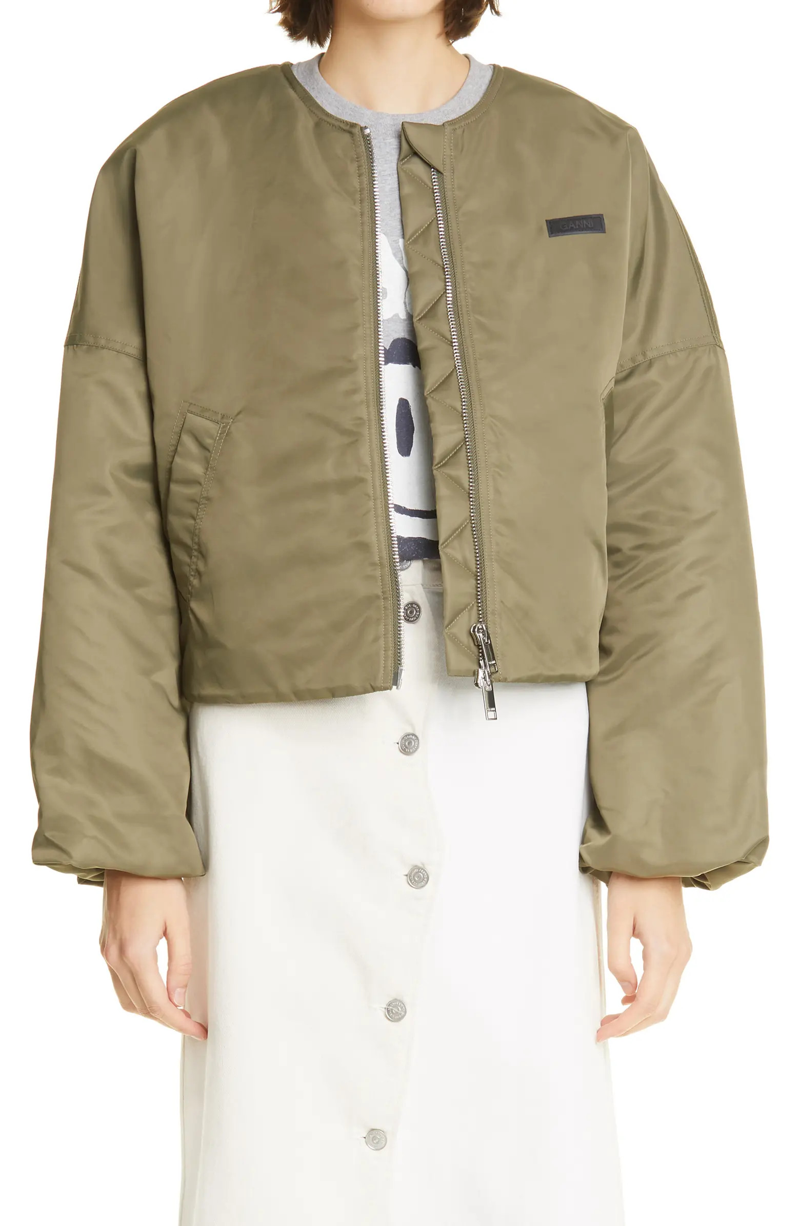 Ganni Recycled Nylon Jacket | Nordstrom | Nordstrom