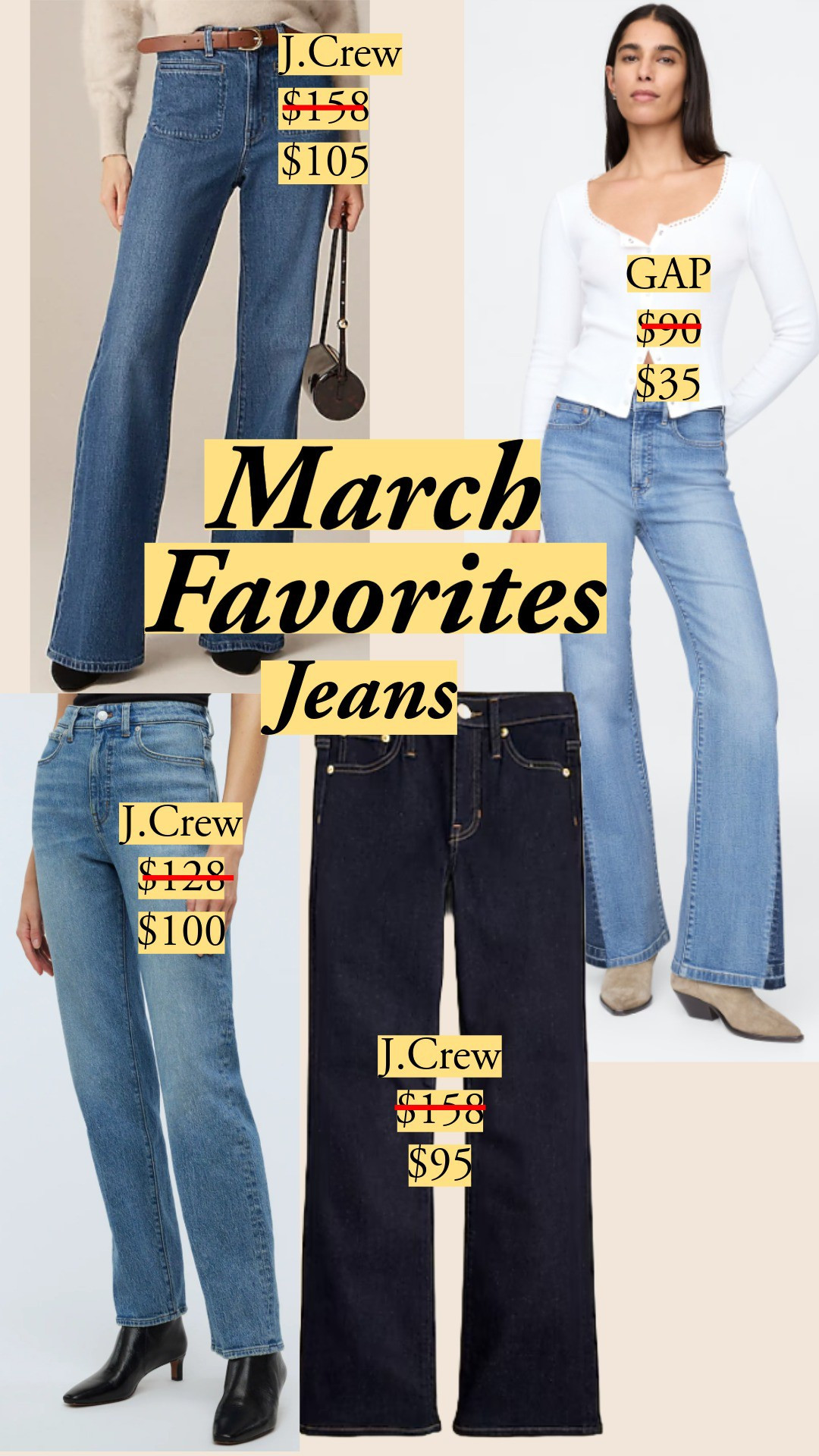 My favorite jeans 👖 J Crew | GAP | Banana Republic| Quince

#LTKFindsUnder50 #LTKFindsUnder100 #LTKStyleTip