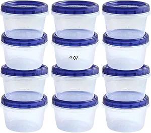 HomeyGear 12 Pack Small Twist Top Food Storage Containers Leak-Proof, Airtight Storage Canisters ... | Amazon (US)