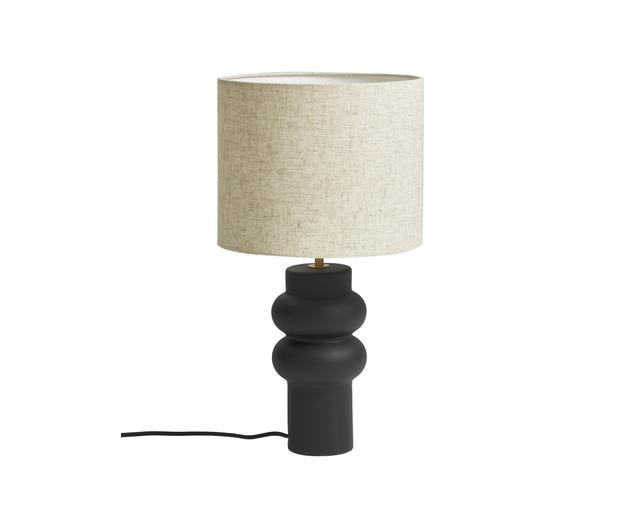 Large ceramic table lamp Christine in black | WestwingNow EU