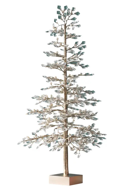 Balsam Hill Crystal & Bead Champagne Tabletop Tree in Clear at Nordstrom, Size 17In | Nordstrom