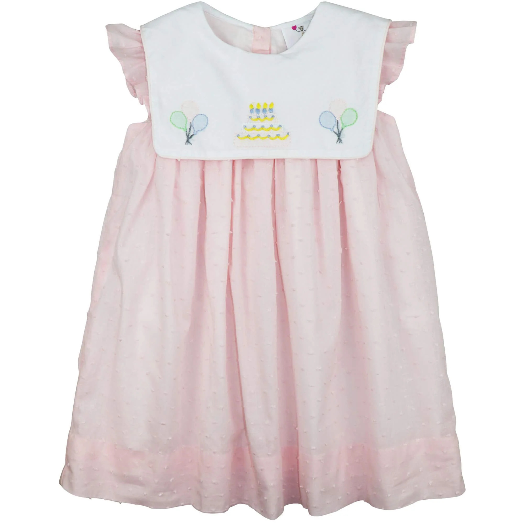 Pink Swiss Dot Birthday Dress | Eliza James Kids
