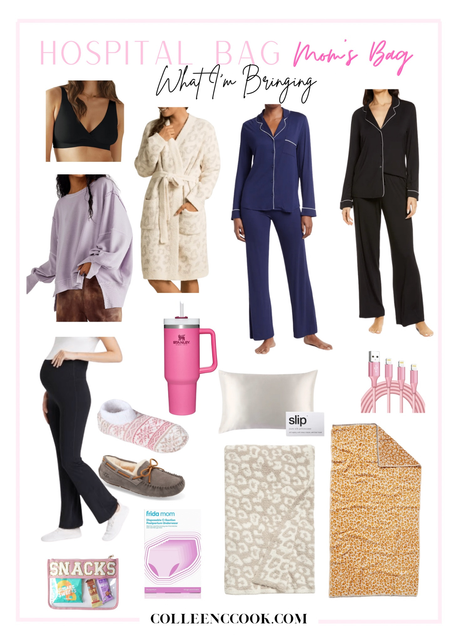 Mom’s hospital bag / labor and delivery bag