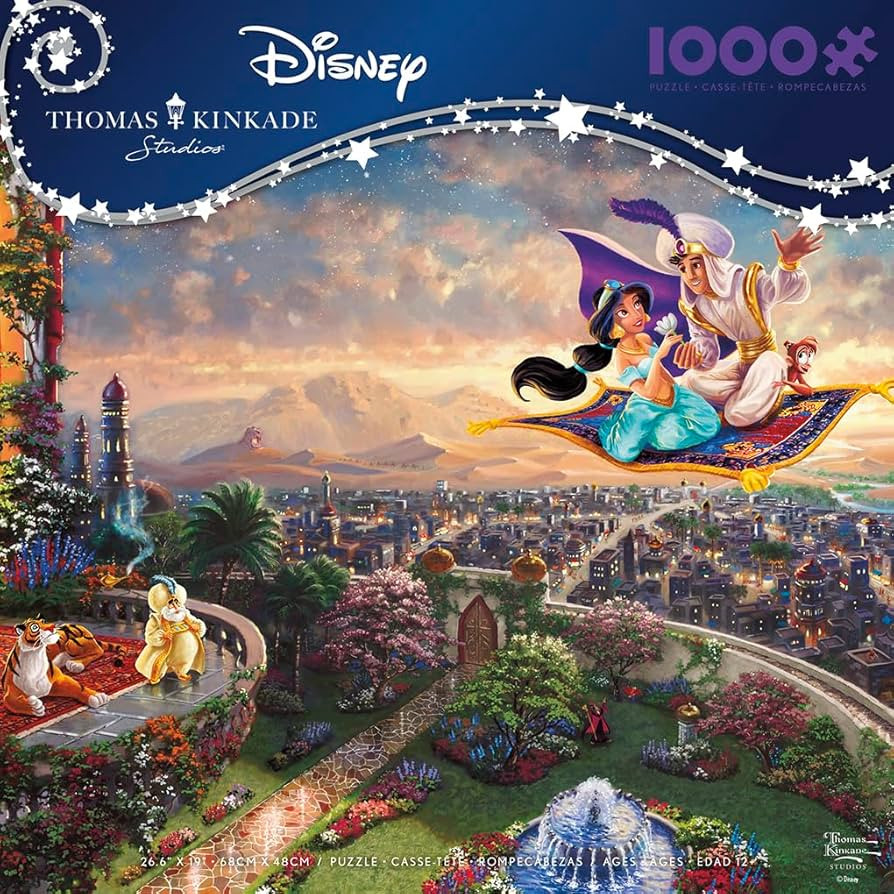 Ceaco - Disney - Thomas Kinkade - Aladdin - 1000 Piece Jigsaw Puzzle | Amazon (US)