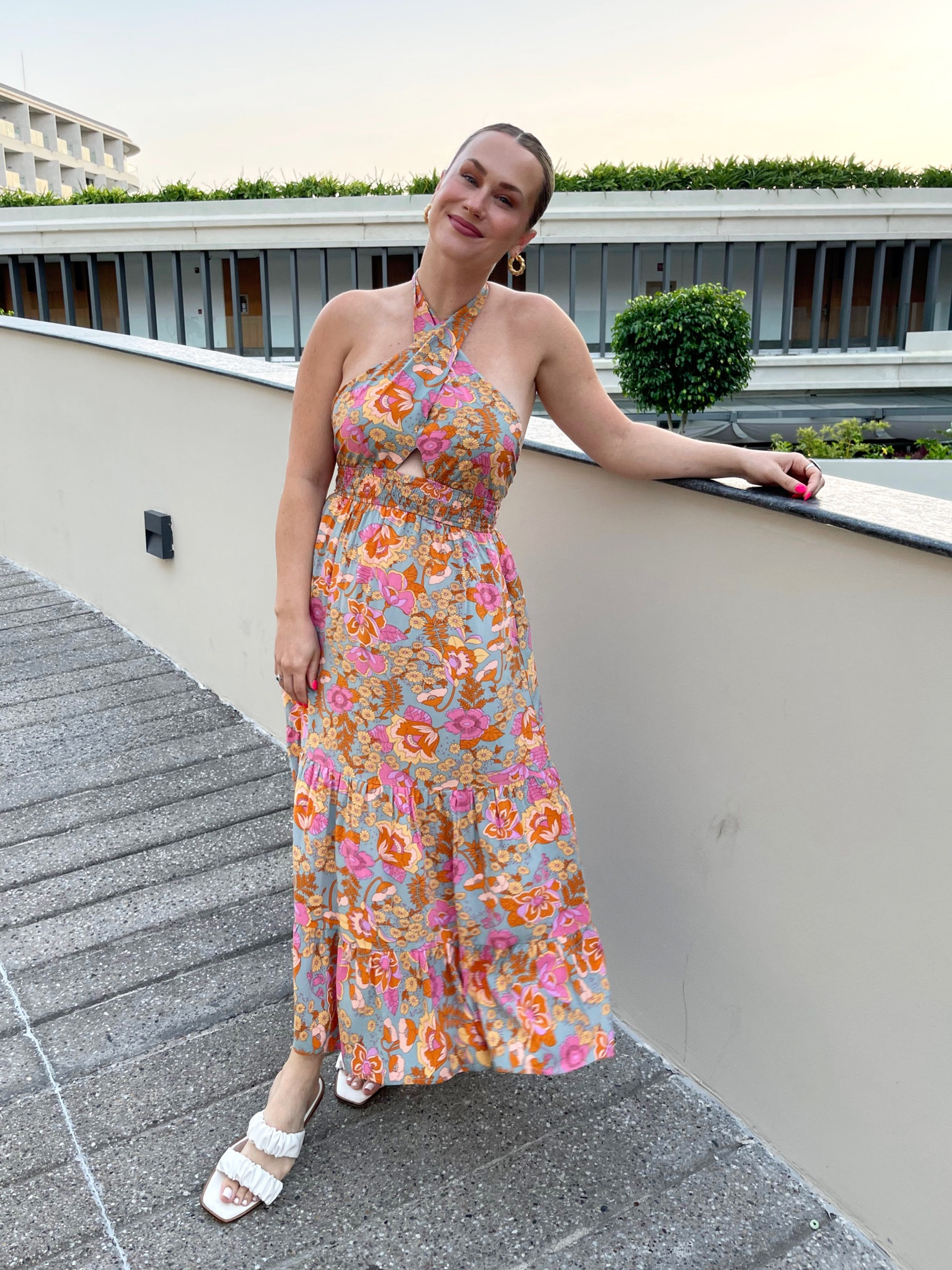 The perfect spring dress for vacation! Also linked these gold hoops, both are amazon fashion finds 

#LTKunder50 #LTKsalealert #LTKtravel