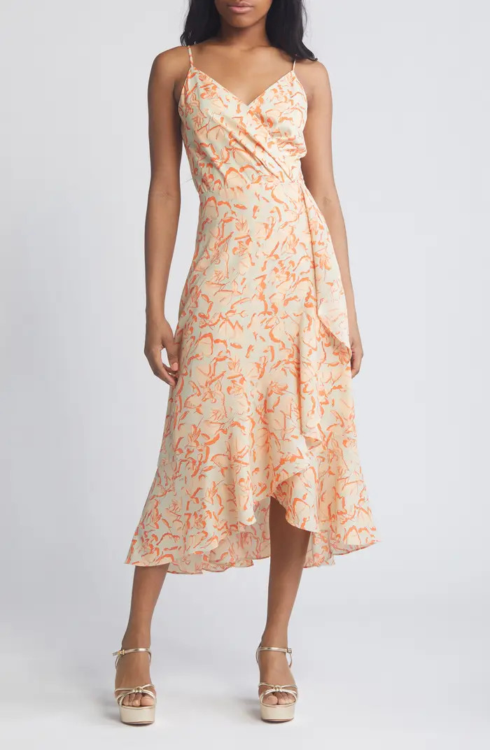 Chelsea28 Faux Wrap Midi Dress | Nordstrom | Nordstrom