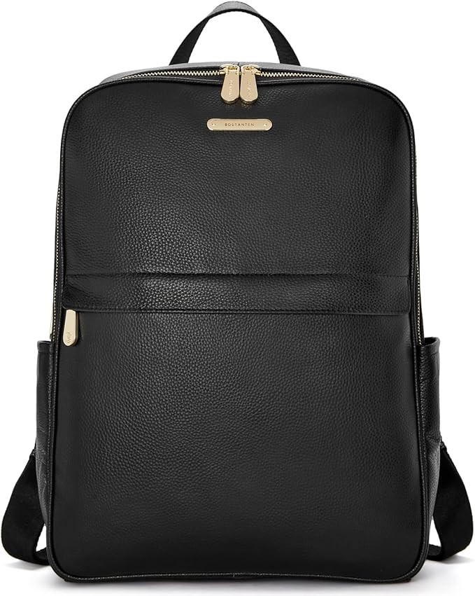 BOSTANTEN Genuine Leather 15.6 inch Laptop Backpack Purse for Women College Casual Backpack Trave... | Amazon (US)