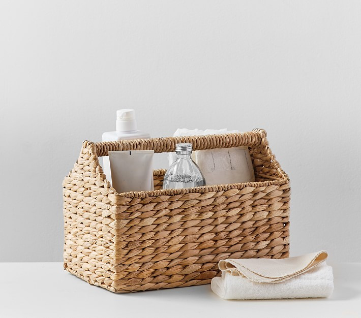 Savannah Seagrass Diaper Caddy | Pottery Barn Kids