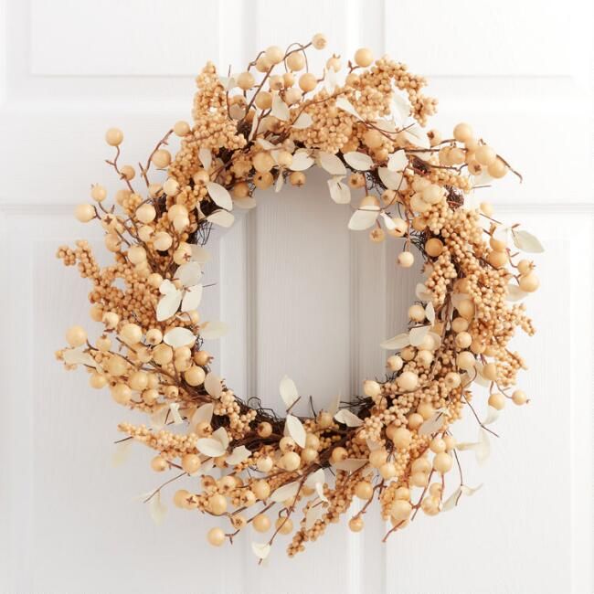 Pier Place Faux Harvest Berry Wreath | World Market