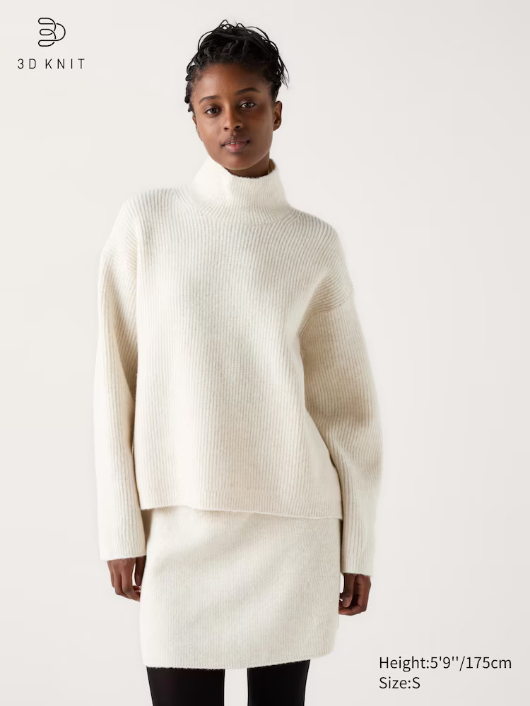 3D Knit Soufflé Yarn Mini Strickrock | UNIQLO (DE)