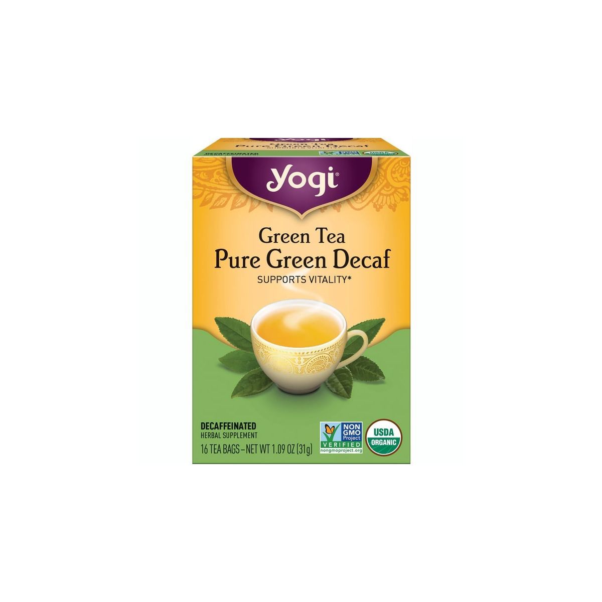 Yogi Tea Green Tea Pure Green Decaf | Target