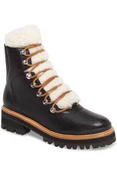 Izzie Genuine Shearling Lace-Up Boot | Nordstrom