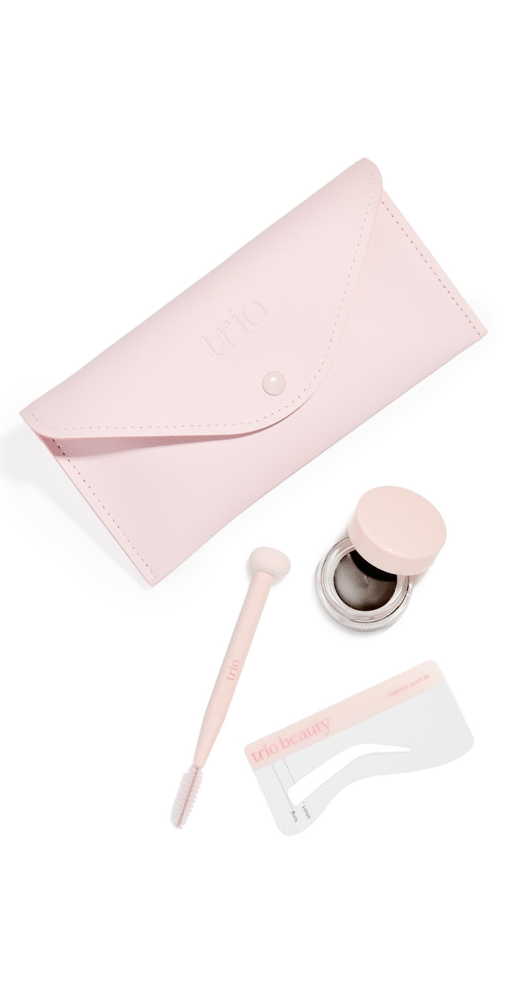 Trio Beauty Brow Trio - Stencil Kit Ebony One Size | Shopbop