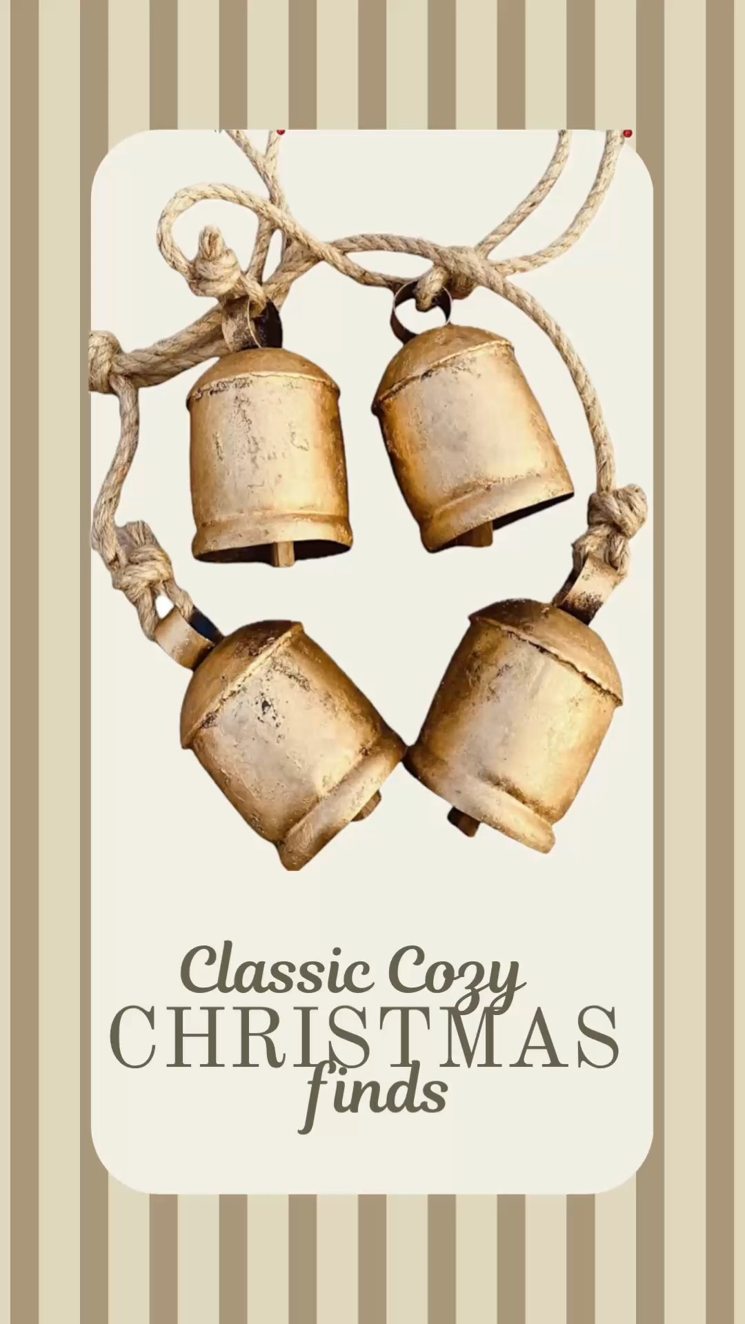 Vintage inspired holiday bells. Perfect way to add more charm to any door, wreath or garland! 

#LTKSeasonal #LTKU #LTKHoliday