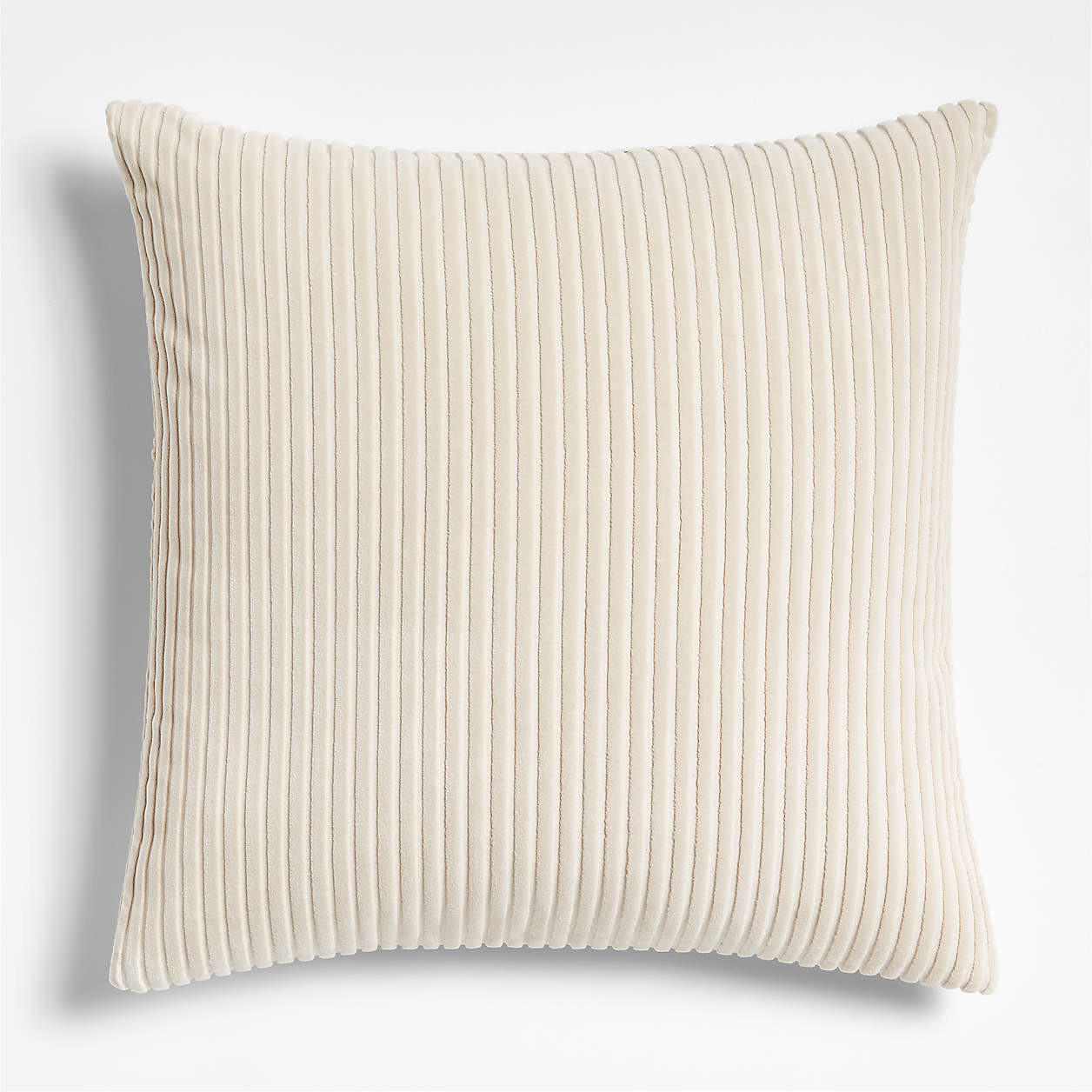 Creste 22"x22" Ivory Throw Pillow with Feather Insert by Athena Calderone | Crate & Barrel | Crate & Barrel