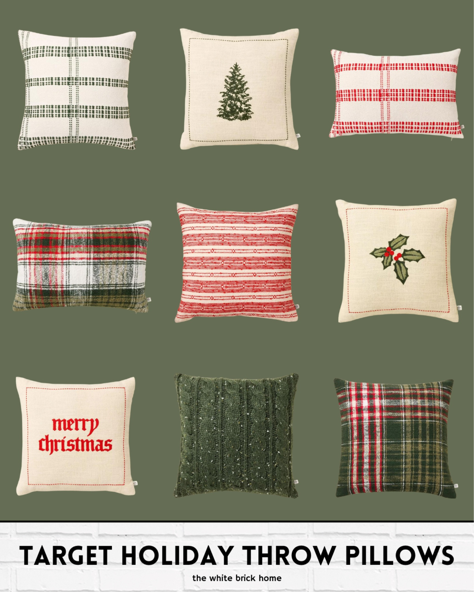 Released today! $25 and under Target holiday throw pillows! These usually sell out quickly. I especially love the tree design mixed with red stripes! 

Home decor, home accessories, target, target holiday decor, target Christmas, Christmas pillows, throw pillows, holiday decor, Christmas decor, plaid pillows, hearth and hand Christmas, new Christmas decor. 

#LTKFindsUnder50 #LTKHome #LTKFindsUnder100