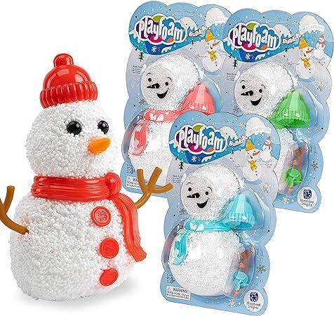 Educational Insights Playfoam Build-a-Snowman Toy, Set of 3, Fidget & Sensory Toy, Stocking Stuff... | Amazon (US)