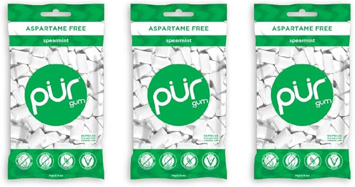PUR Gum Spearmint, 55Count, 3 Pack | Amazon (US)