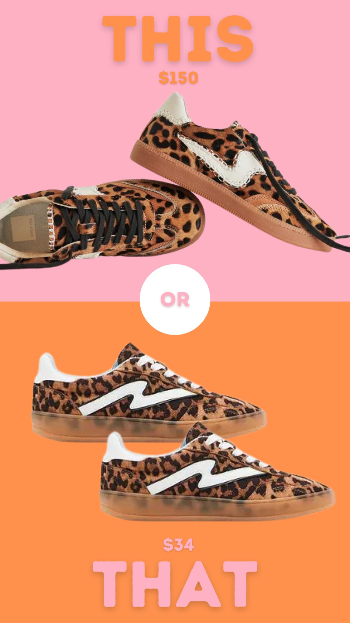 This or That leopard sneaker …  

#LTKFindsUnder50 #LTKStyleTip #LTKShoeCrush